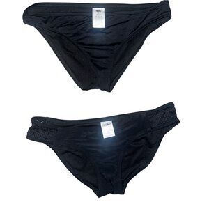 Black swim bottoms (2 pairs)
